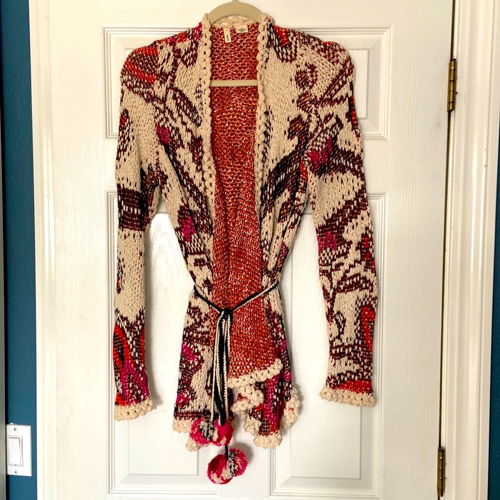 Anthropologie Knit Wrap Sweater